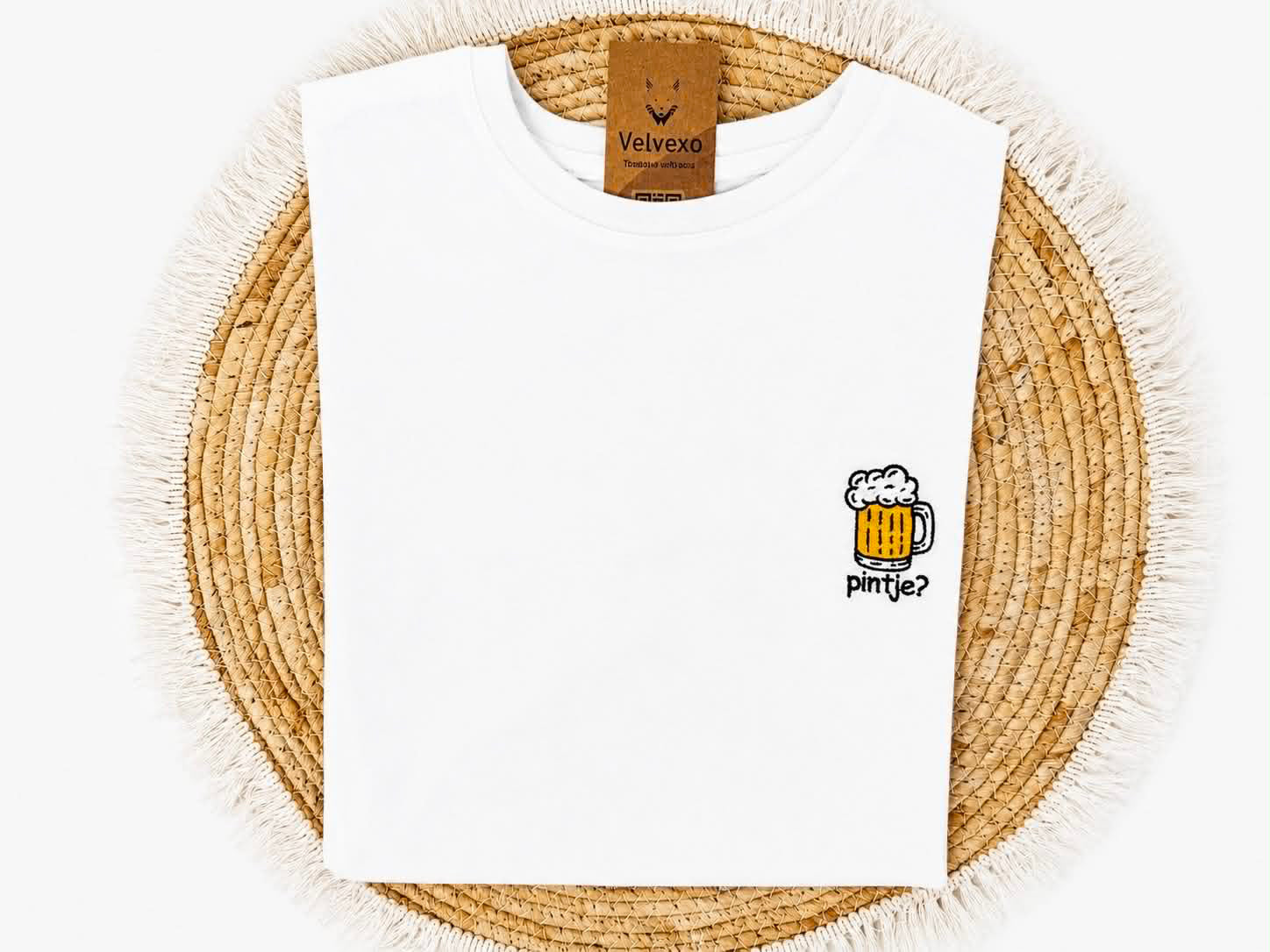 Geborduurde T-shirt Pintje?