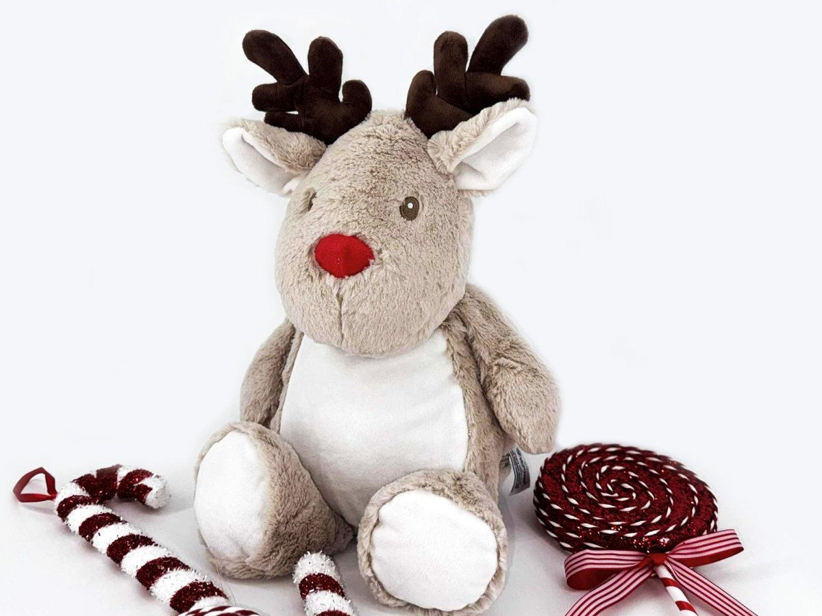 Rendierknuffel met naam - velvexo