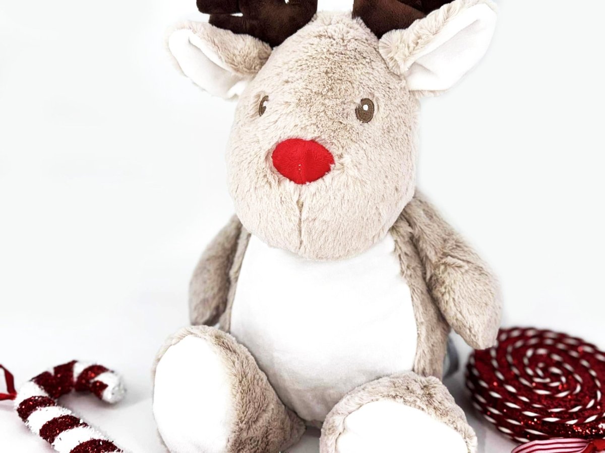 Rendierknuffel met naam - velvexo