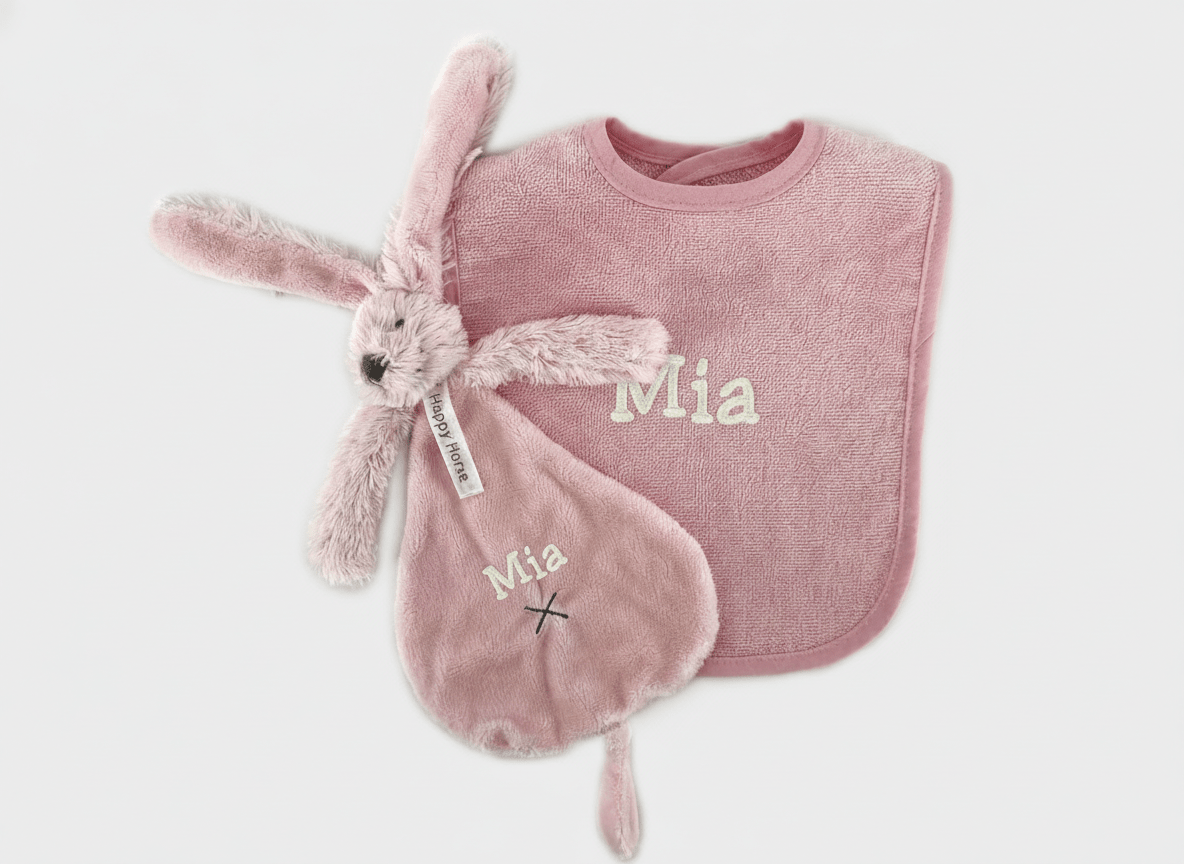 Roze slab met roze knuffeldoekje – Happy Horse Richie - velvexo