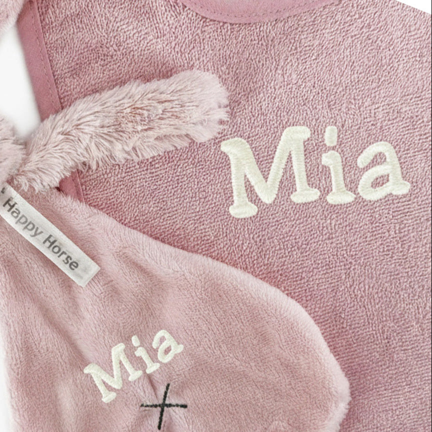 Roze slab met roze knuffeldoekje – Happy Horse Richie