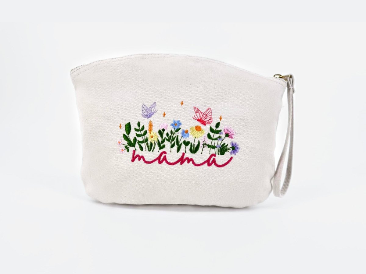 Toilettas mama met bloemen - velvexo