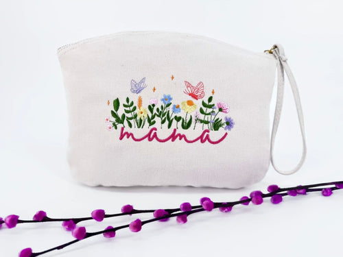 Toilettas mama met bloemen - velvexo
