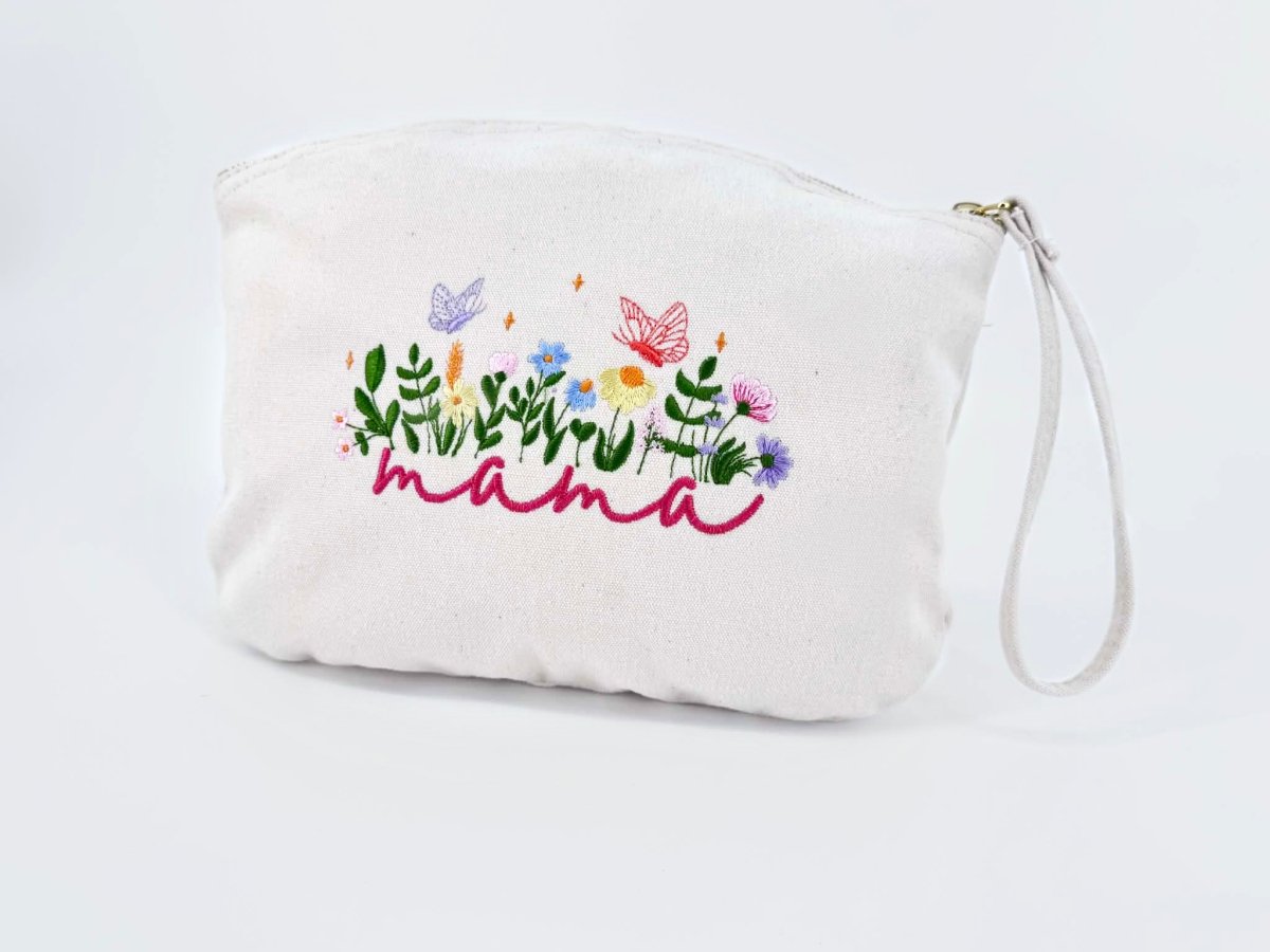 Toilettas mama met bloemen - velvexo
