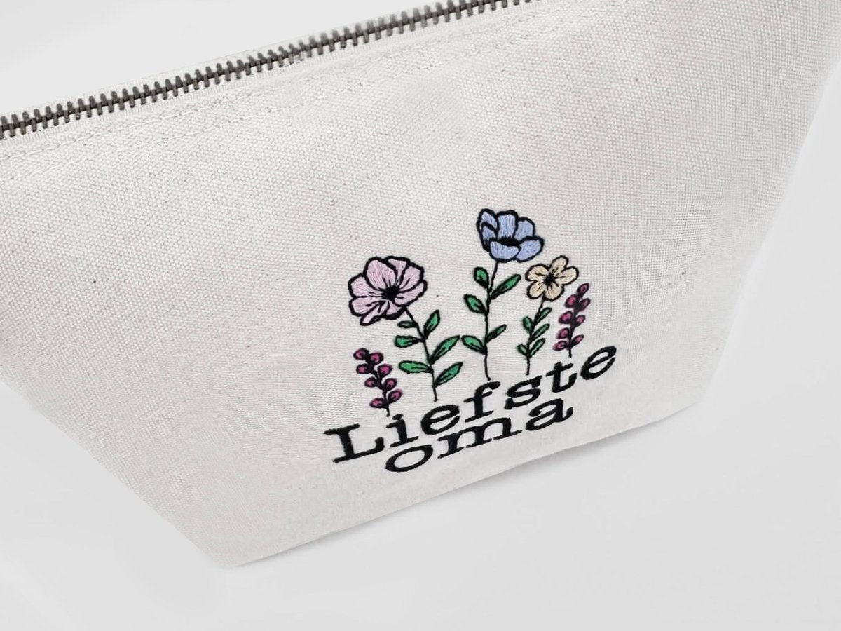 Toilettas met Liefste oma of tekst naar keuze - velvexo