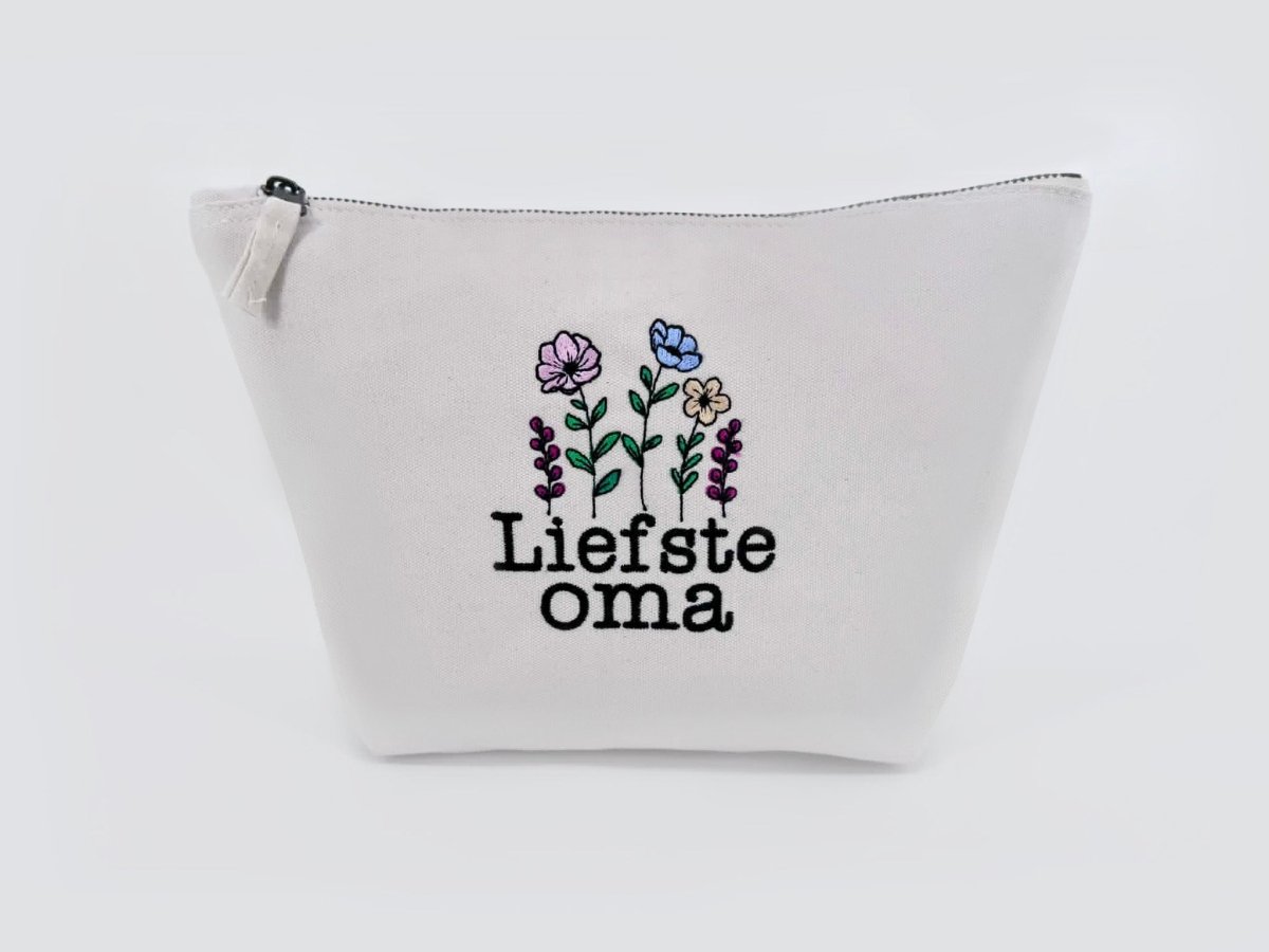 Toilettas met Liefste oma of tekst naar keuze - velvexo