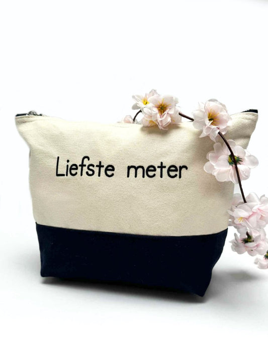Toilettas met tekst - velvexo