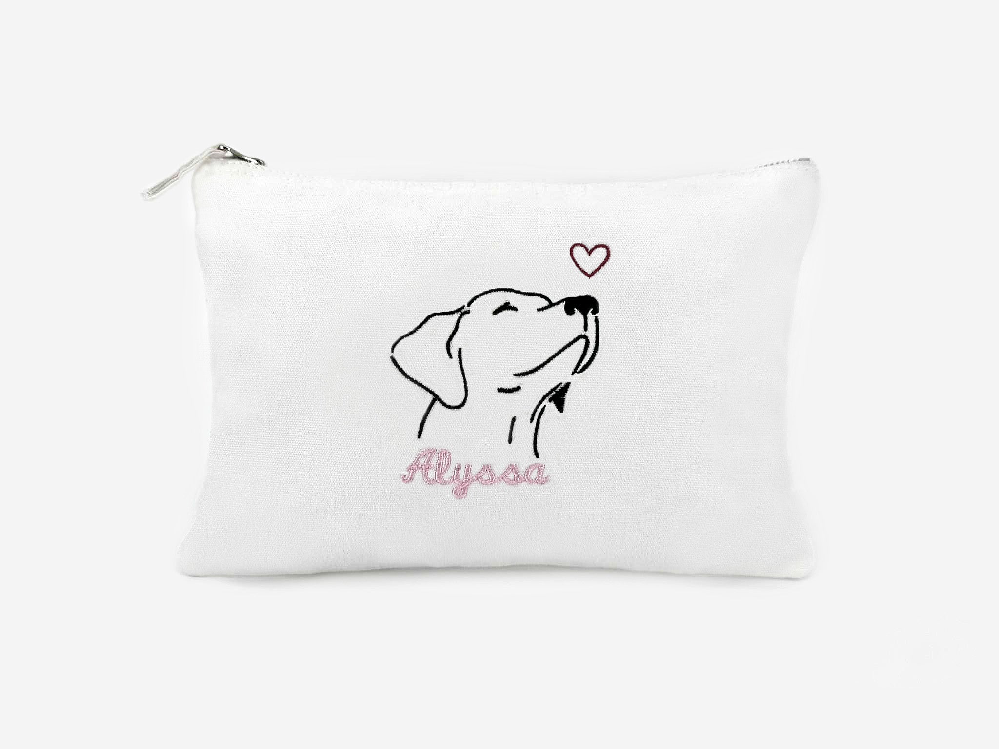 Toilettas met naam en hond