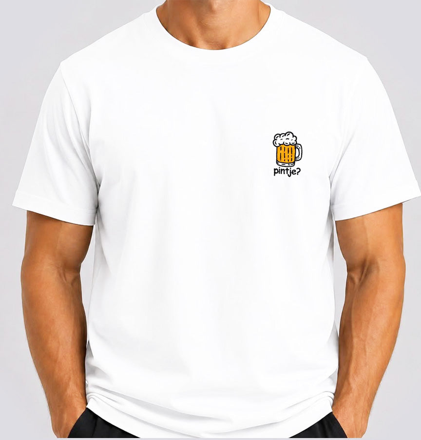 Geborduurde T-shirt Pintje?