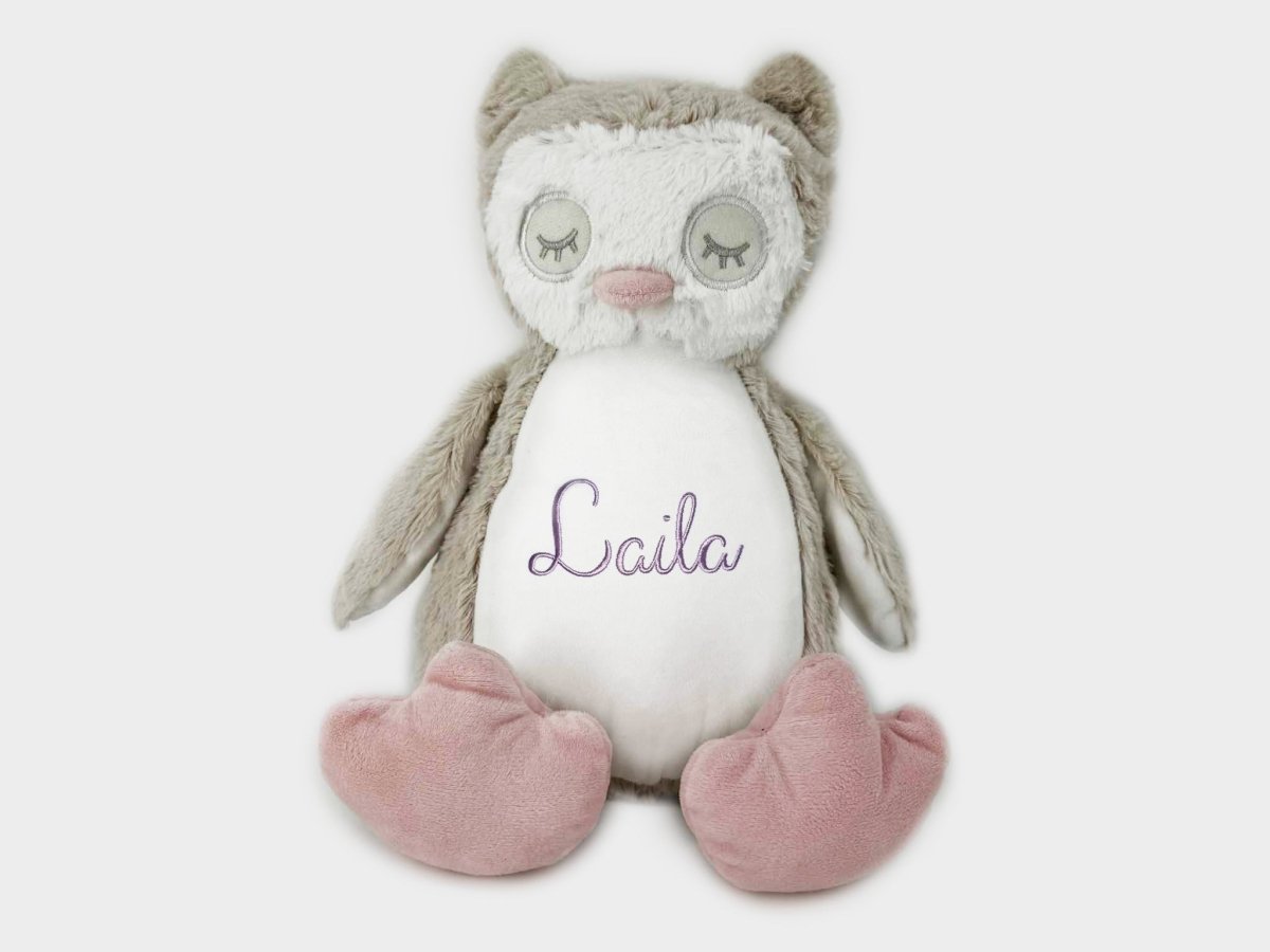 Uil knuffel met naam - velvexo