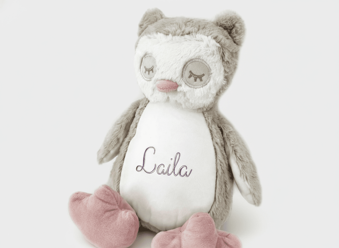 Uil knuffel met naam - velvexo