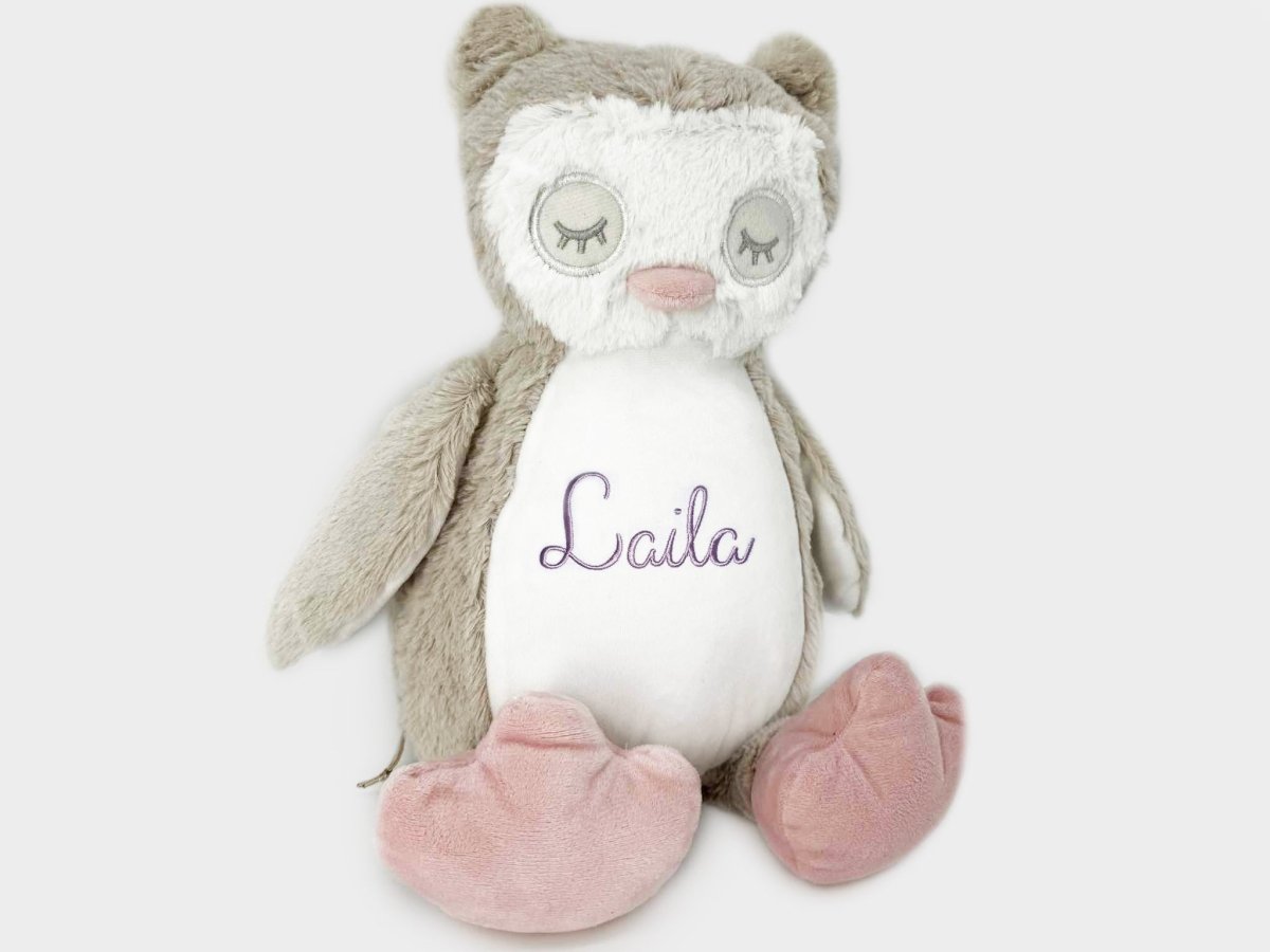 Uil knuffel met naam - velvexo