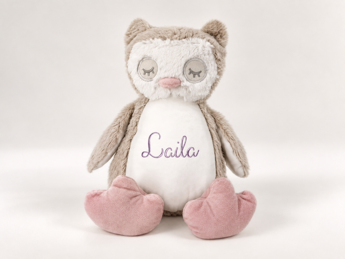 Uil knuffel met naam